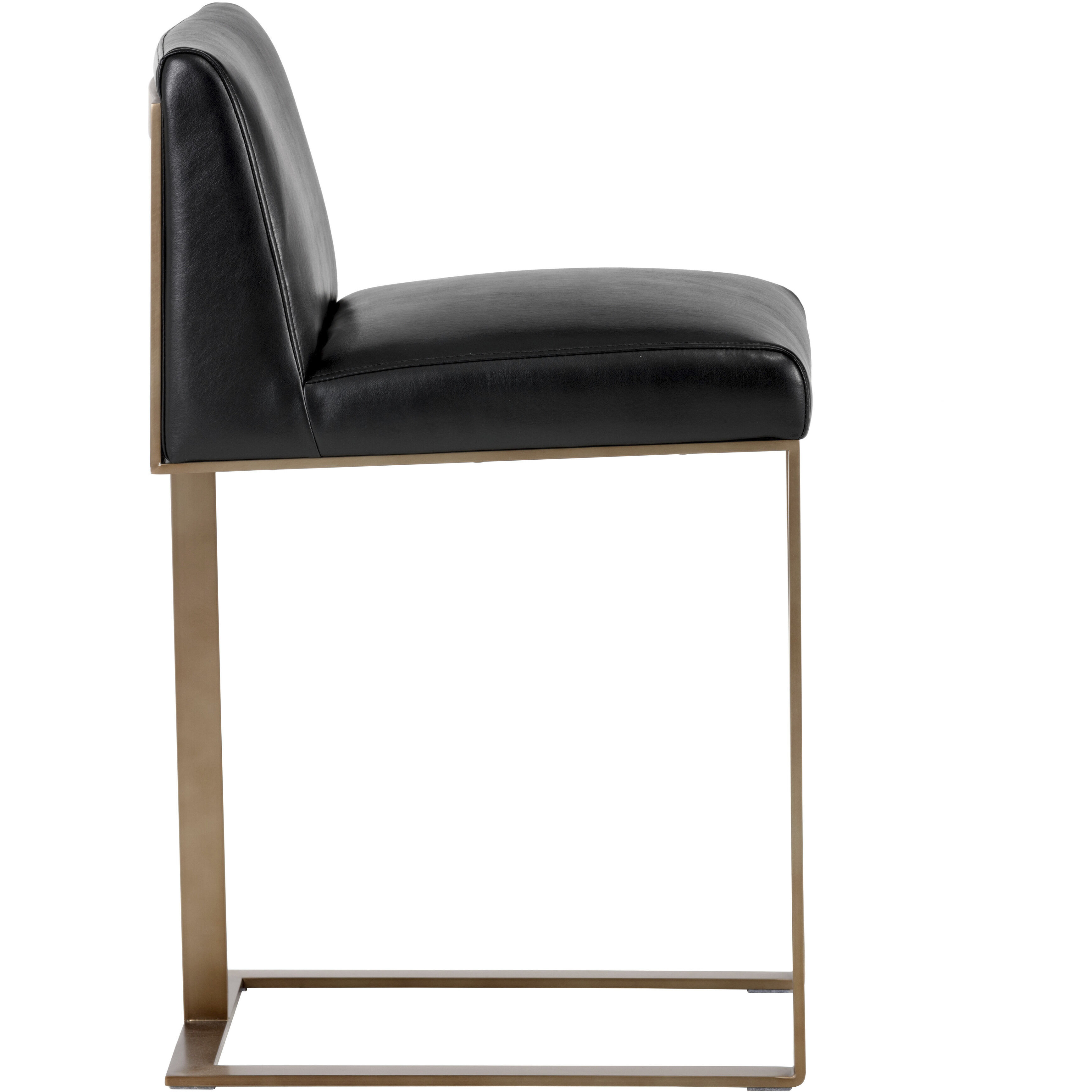 Dean 35.5 inch Antique Brass / Cantina Black Counter Stool